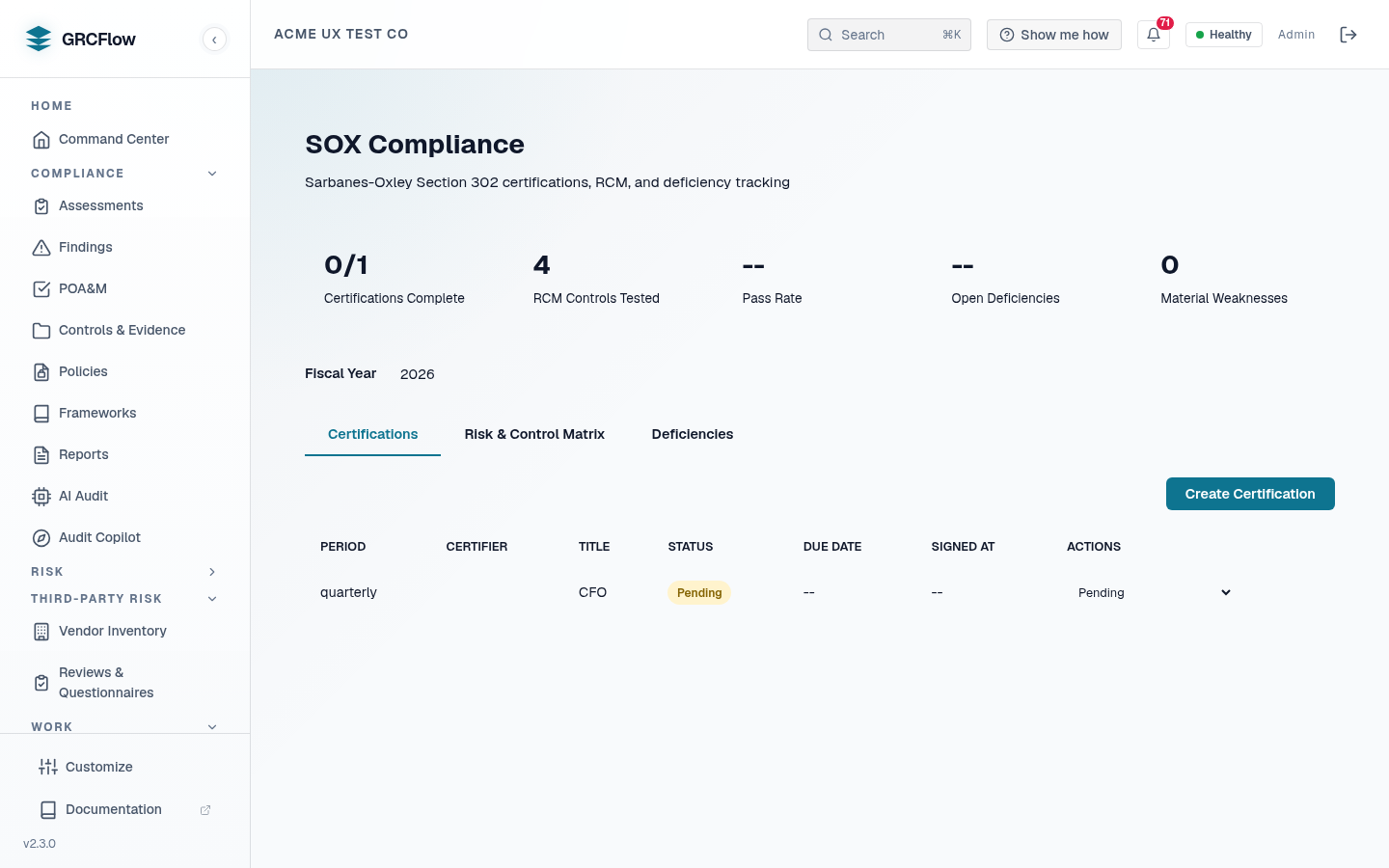 SOX Compliance
